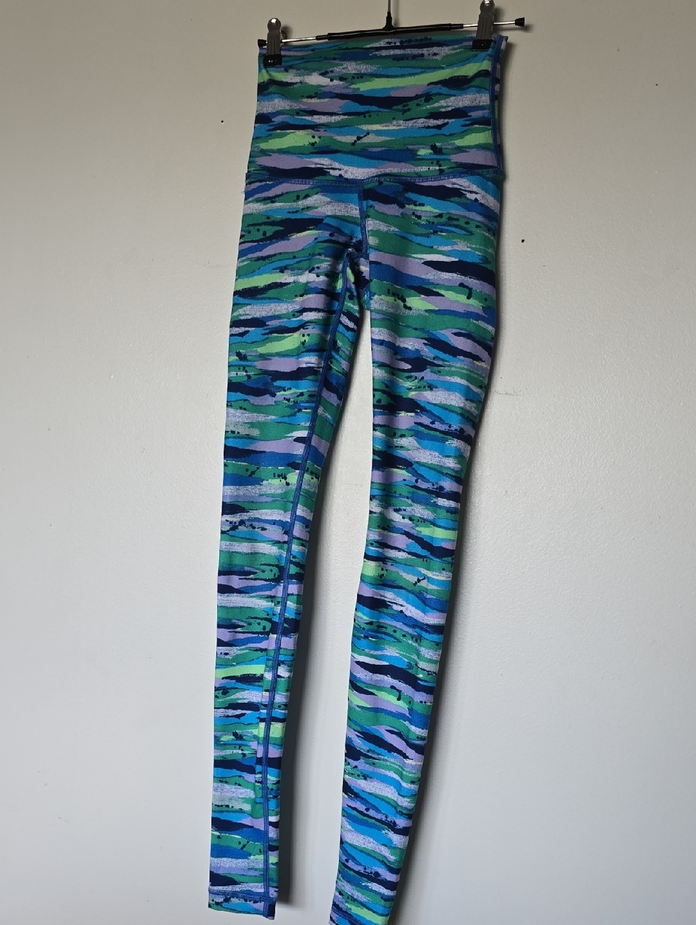 lululemon athletica High-Waist Leggings — Blue, Green, Purple Print